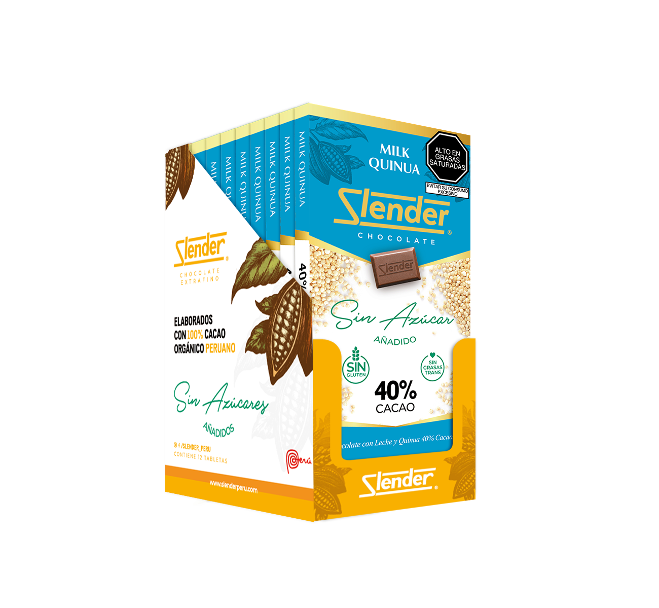 Pack x12 - Milk Quinua 40% cacao orgánico (80 gr.)