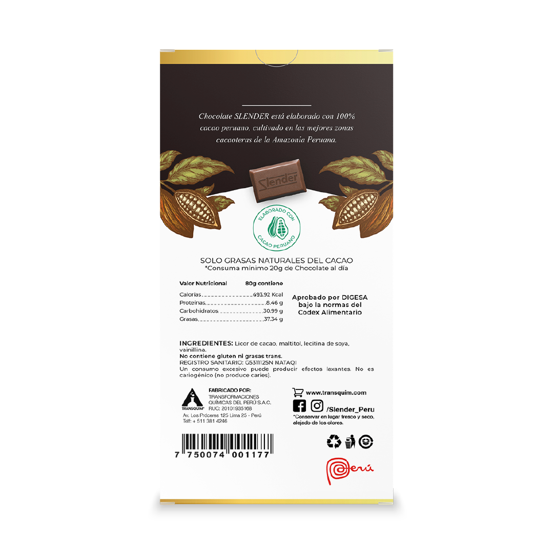 Extra Dark al 85% Cacao