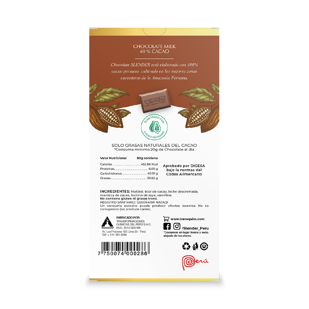 Milk  al 40% Cacao